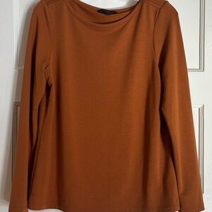 Banana Republic Warm Brown Long Sleeve Top